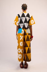 Brown and White Crop Shirt